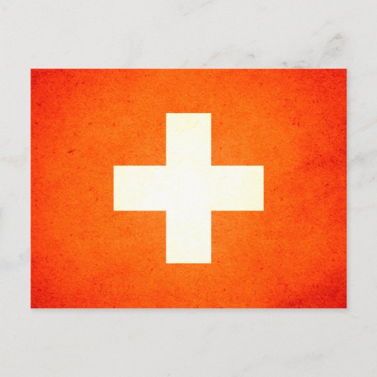 Sun küss Switzerland Flag Postkarte (Vorderseite)