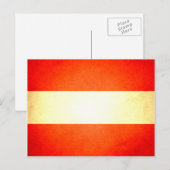 Sun küsste Austria Flag Postkarte (Vorne/Hinten)