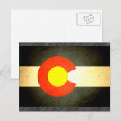 Sun küsste Colorado Flag Postkarte (Vorne/Hinten)