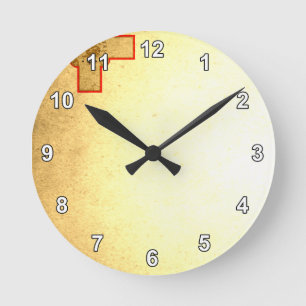 Sun küsste Malta-Flagge Runde Wanduhr