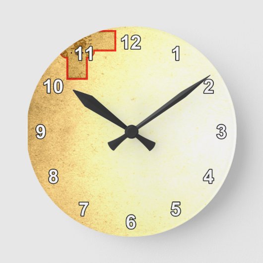 Sun küsste Maltaflagge Runde Wanduhr (Vorderseite)