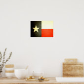 Sun küsste Texas Flag Poster (Küche)