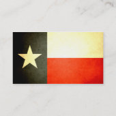 Sun küsste Texas-Flagge Visitenkarte (Rückseite)