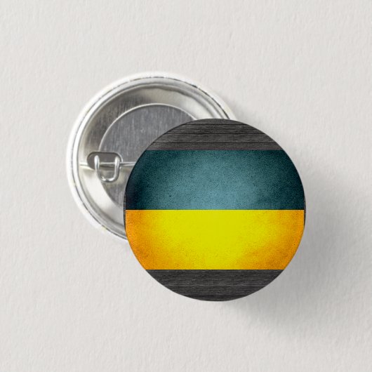 Sun küsste Ukraine-Flagge Button (Vorne & Hinten)