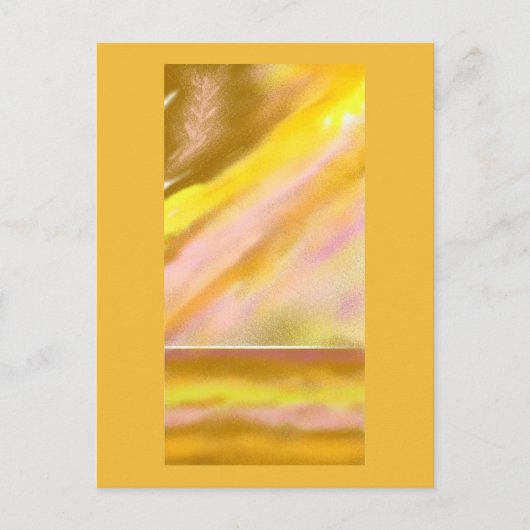 Sun Lake (Abstrakte Kunst, Dichtung und Musik) Postkarte (Vorderseite)