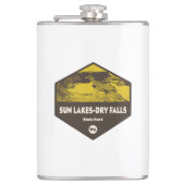 Sun Lakes/Dry Falls Staat Park Washington Flachmann (Vorderseite)