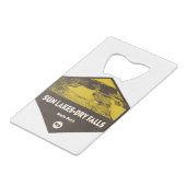 Sun Lakes/Dry Falls Staat Park Washington Geldbeutel Flaschenöffner (Vorderseite Schrägansicht)