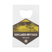 Sun Lakes/Dry Falls Staat Park Washington Geldbeutel Flaschenöffner (Rückseite)