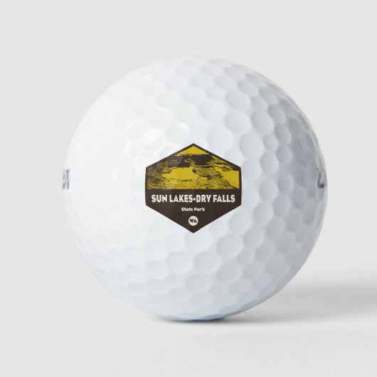 Sun Lakes/Dry Falls Staat Park Washington Golfball (Vorderseite)
