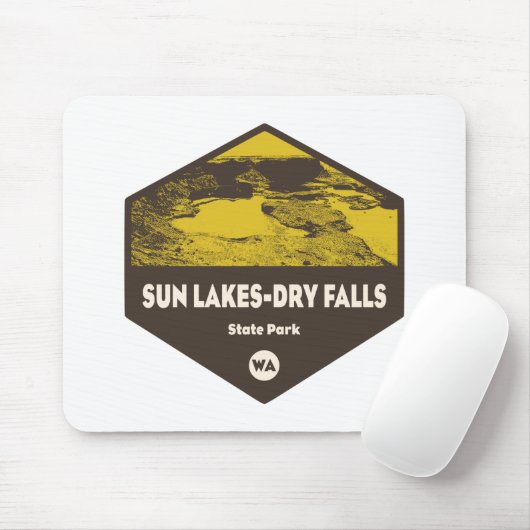 Sun Lakes/Dry Falls Staat Park Washington Mousepad (Mit Mouse)