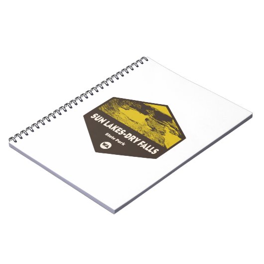 Sun Lakes/Dry Falls Staat Park Washington Notizblock (Linke Seite)