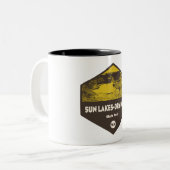 Sun Lakes/Dry Falls Staat Park Washington Zweifarbige Tasse (Vorderseite Links)