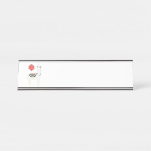 Sun-Lama Schreibtischnamensplakette (Vorderseite )