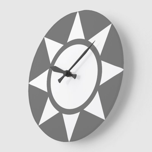 Sun (Large) Wall Clock Große Wanduhr (Winkel)