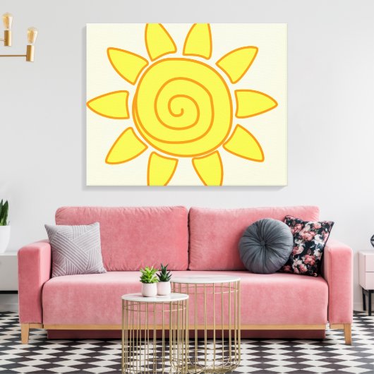Sun Leinwanddruck (Insitu (Wohnzimmer))