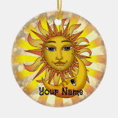 Sun Lieben Moon Keramik Ornament (Vorne)