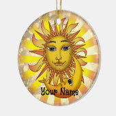 Sun Lieben Moon Keramik Ornament (Links)