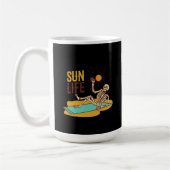Sun Life mit Skelettsonne Kaffeetasse (Links)