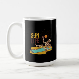 Sun Life mit Skelettsonne Kaffeetasse