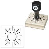 Sun light hand gezogen gummistempel (Stempel)