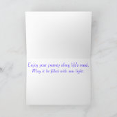 Sun Lit Road Motivational Card Karte (Innenseite)