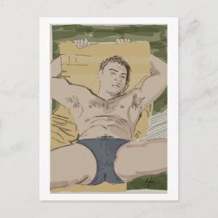 Sun Lounger Postkarte