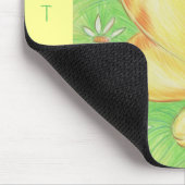 Sun Lover 'Dein Text'-Maus gelb Mousepad (Ecke)