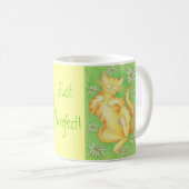 Sun Lover 'Just Purfffect!' Tasse gelb (VorderseiteRechts)