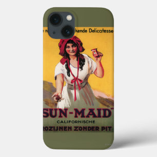 Sun-Mädchen Kalifornien-Rosinen-Plakat iPhone 13 Hülle