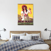 Sun Maid California Raisin Poster Leinwanddruck (Insitu (Schlafzimmer))