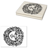Sun Man Design-Briefmarke Gummistempel (Stempel)