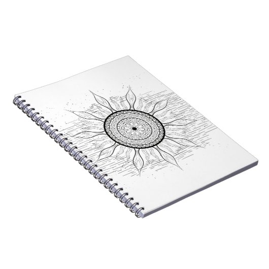 Sun Mandala 1 Notizblock (Rechte Seite)