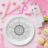 Sun Mandala 1 Pappteller (Party)