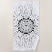 Sun Mandala 1 Strandtuch (Vorderseite)