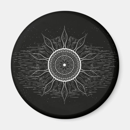 Sun Mandala 2 Magnet (Vorne)