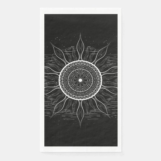 Sun Mandala 2 Serviette (Vorderseite)