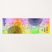 sun mandala breathe in breathe out yogamatte (Vorderseite (Horizontal))