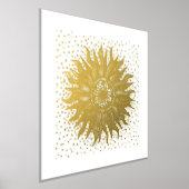 Sun Mandala Confetti Olivenweg Foliendrucke (Ablage )
