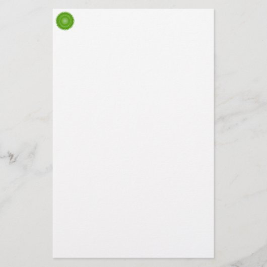 Sun Mandala green Briefpapier (Vorderseite)