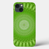 Sun Mandala green Case-Mate iPhone Hülle (Rückseite)