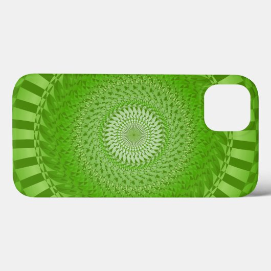 Sun Mandala green Case-Mate iPhone Hülle (Rückseite (Horizontal))