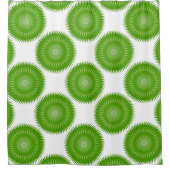Sun Mandala green Duschvorhang (Vorderseite)