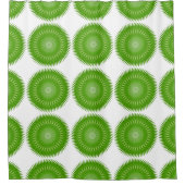Sun Mandala green Duschvorhang (Vorderseite)