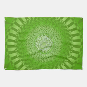 Sun Mandala green Handtuch