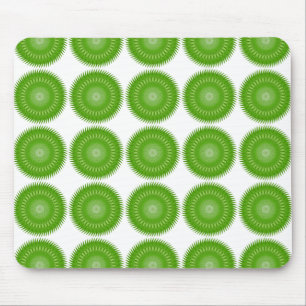 Sun Mandala green Mousepad