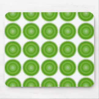 Sun Mandala green Mousepad