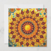 Sun Mandala - Grußkarte (Vorderseite)