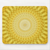 Sun Mandala in Gelb Mousepad (Vorne)