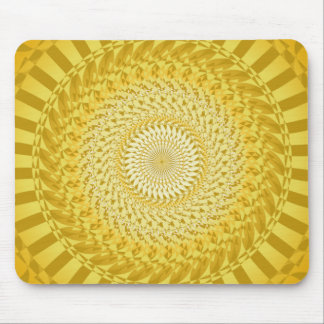 Sun Mandala in Gelb Mousepad