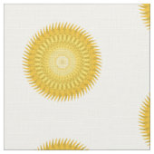Sun Mandala in Gelb Stoff (Nahaufnahme)